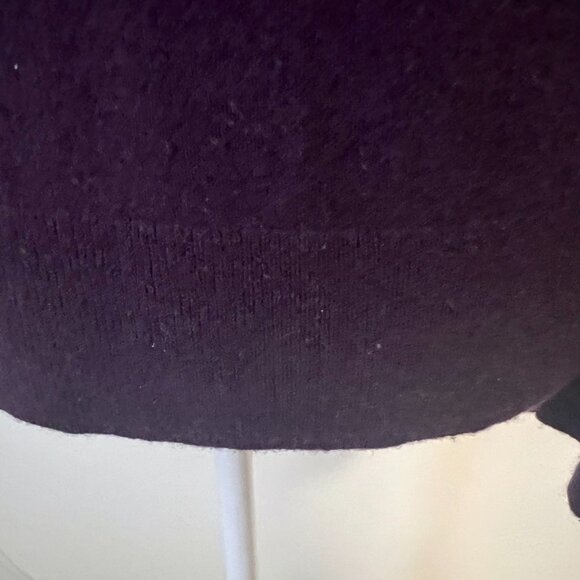 Johnny Was Mishika Cashmere Embroidered Sweater Waffle Knit Purple Size L - Picture 9 of 11